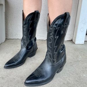 SOLD Vintage Black Cowgirl Boots. Feel free to make an offer.